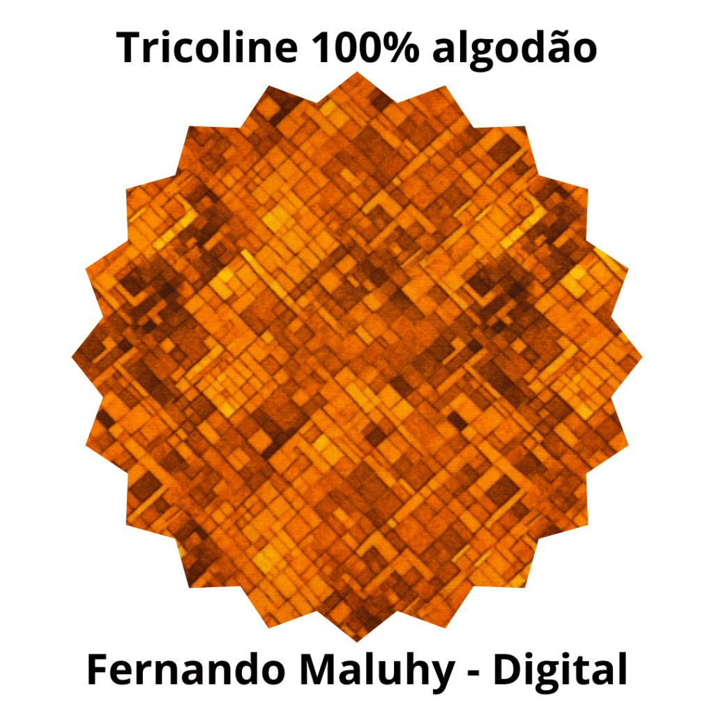 Tecido Digital Páscoa F.Maluhy - 0,55X1,50M Textura laranja - Image 3