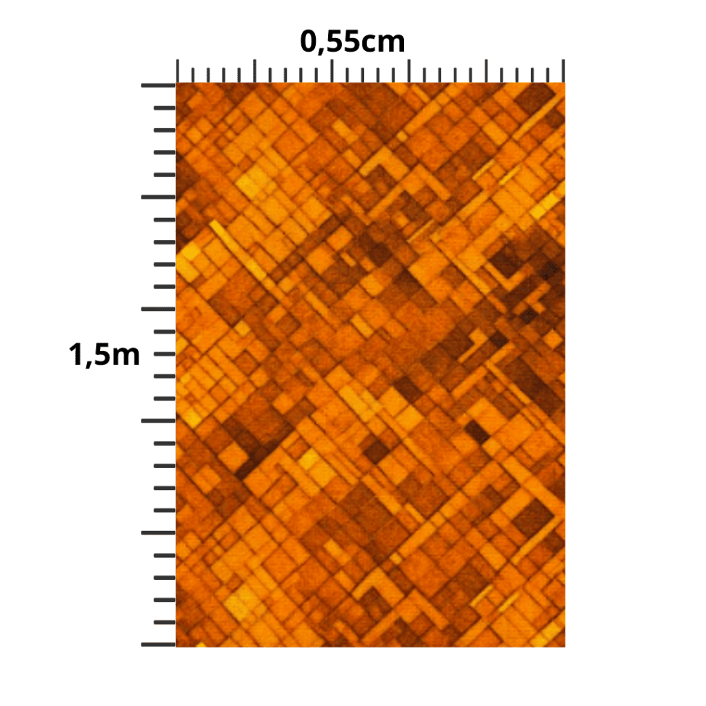 Tecido Digital Páscoa F.Maluhy - 0,55X1,50M Textura laranja - Image 2