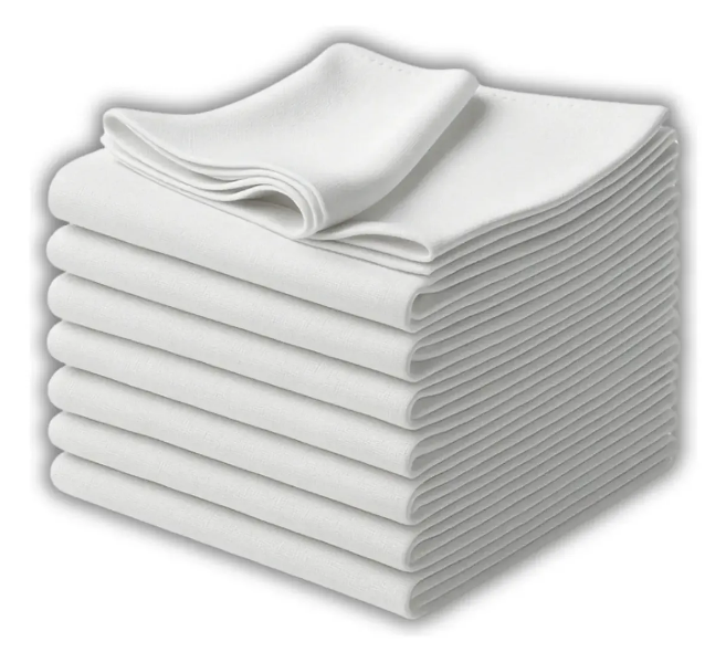 Kit 10 Panos De Prato Pé de Galinha 41×66 Alvejado