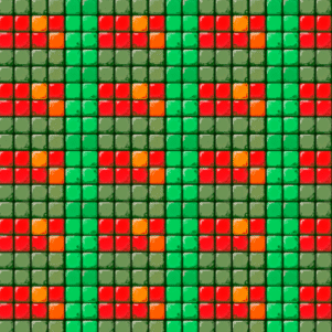 Tecido Tricoline Digital - Squares 0,50X1,50M