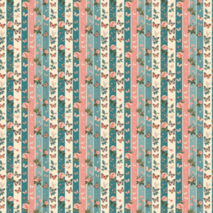 Tecido Tricoline Digital - Butterflower 0,50X1,50M