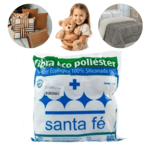 1 Kg Enchimento Santa Fé Siliconada 100% poliéster Antialérgica