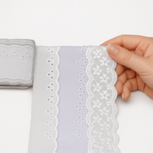 Bordado Inglês 100% algodão Peça 13,7mts NYBC