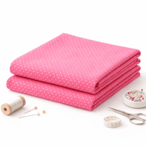 Tecido Tricoline Poá Bolinha Peripan PREMIUM 0,50mt x 1,50mt Rosa Pink V108