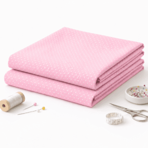 Tecido Tricoline Poá Bolinha Peripan PREMIUM 0,50mt x 1,50mt Rosa Claro V205