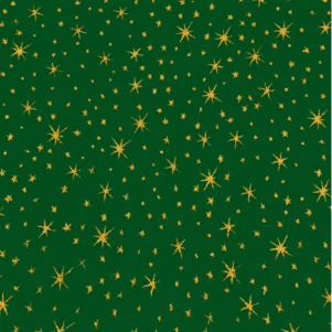 Tricoline Natal Brilho Dourado 100% Algodão 0,50x1,50M