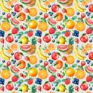 Tricoline Premium Frutas 100%Alg. 0.50X1.50mt – V514