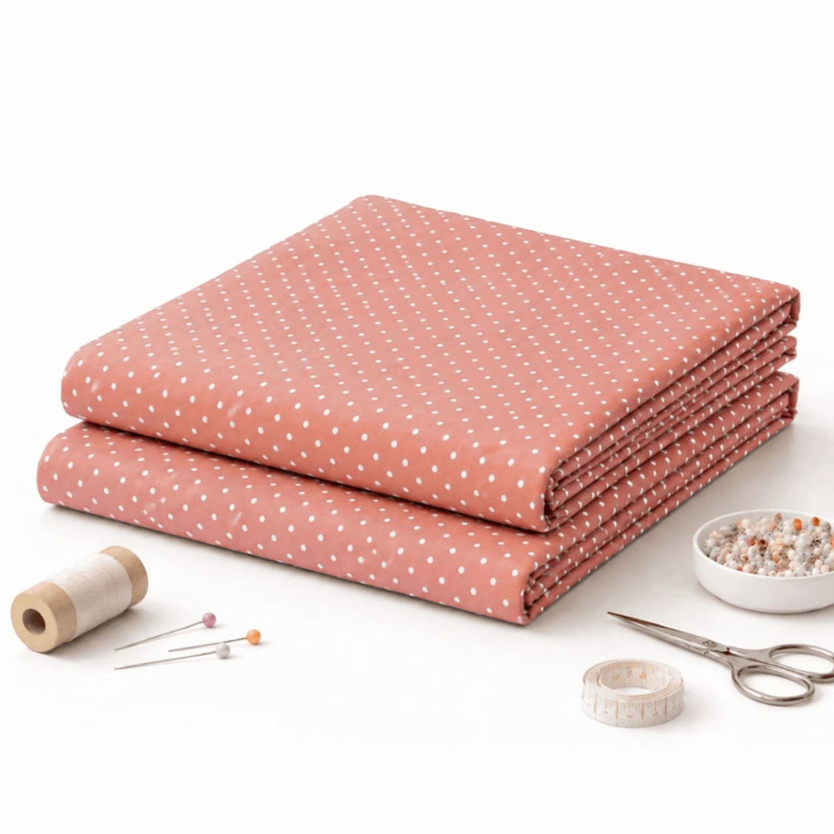 Tricoline Poá Bolinha Premium 0,50X1,50mt – Rosê