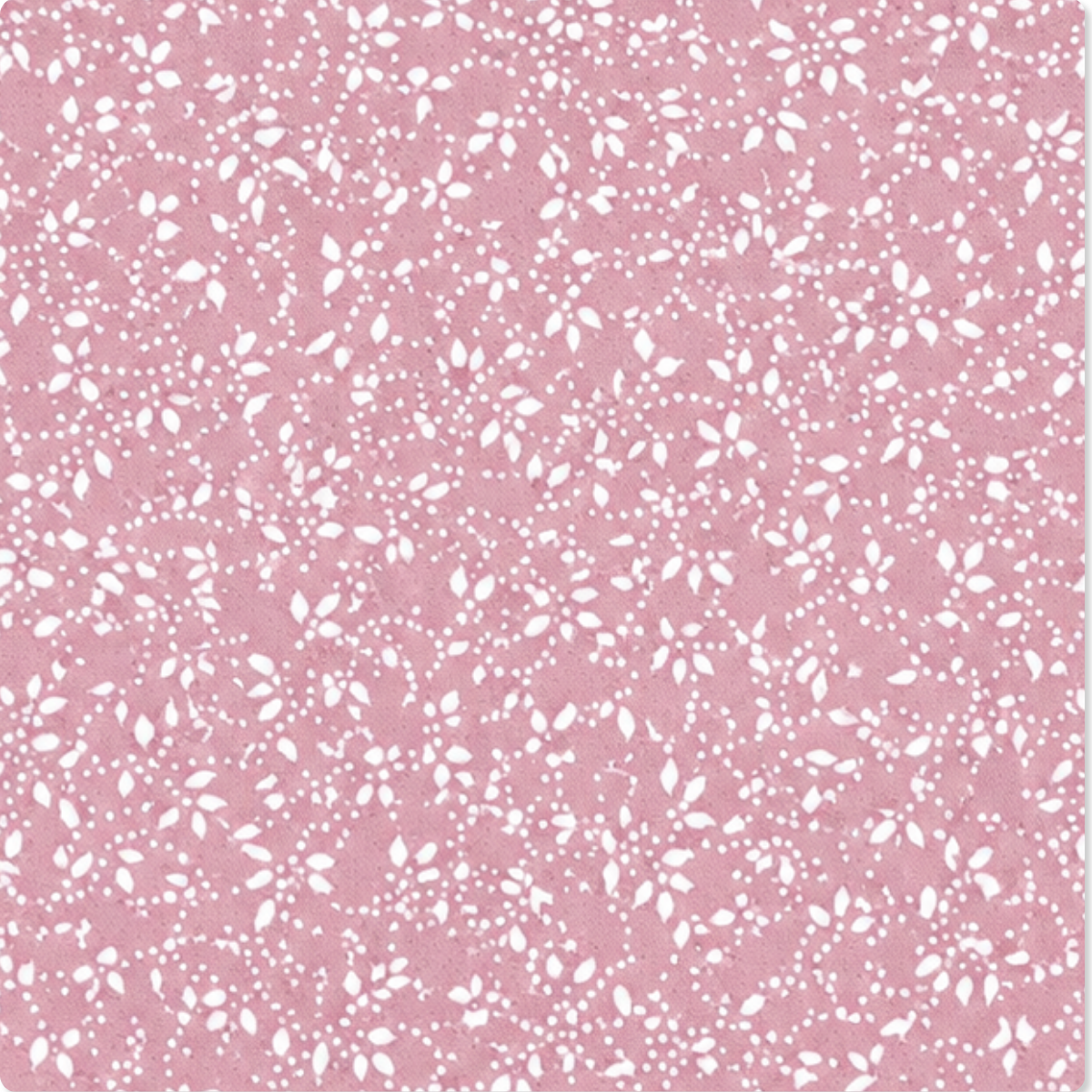 Tricoline Premium Flores Rosê 100%Alg. 0.50X1.50mt