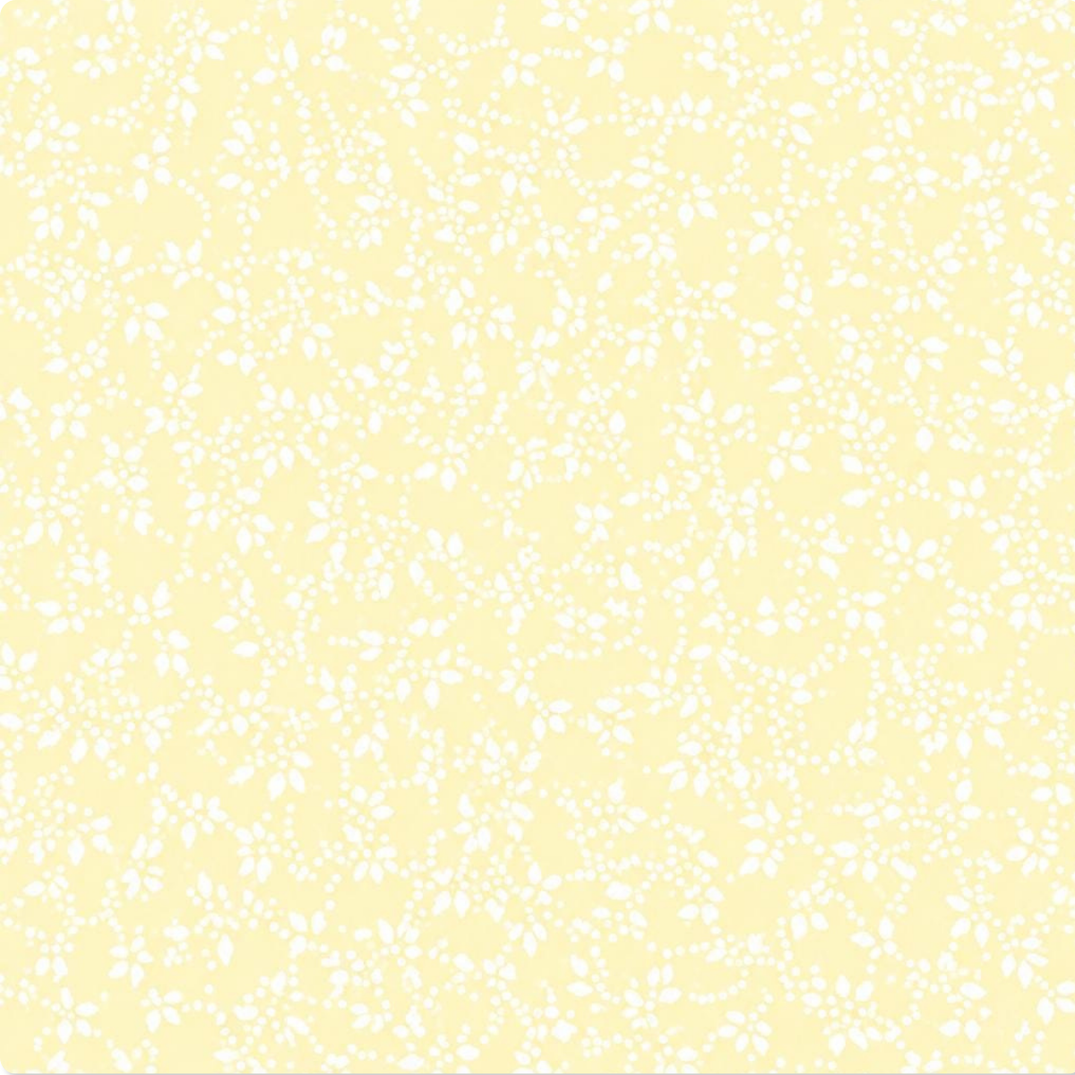 Tricoline Premium Flores Amarelo Manteiga 100%Alg. 0.50X1.50mt